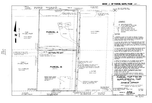 Click to see Parcel Map Book 18, pg. 267 (1995) of Nevada County Recorders Parcel Maps Book 18