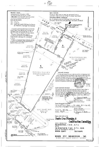 Click to see Parcel Map Book 18, pg. 269 (1995) of Nevada County Recorders Parcel Maps Book 18