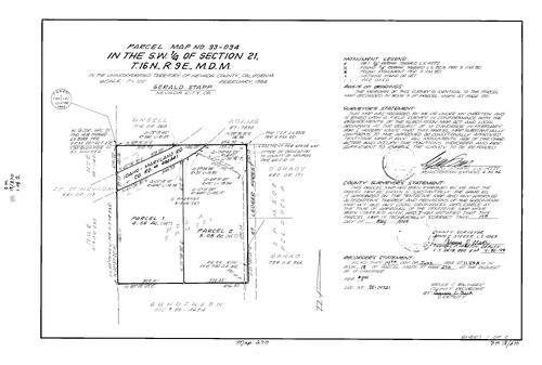 Click to see Parcel Map Book 18, pg. 270 (1995) of Nevada County Recorders Parcel Maps Book 18