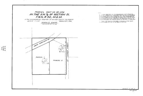 Click to see Parcel Map Book 18, pg. 270 (1995) of Nevada County Recorders Parcel Maps Book 18