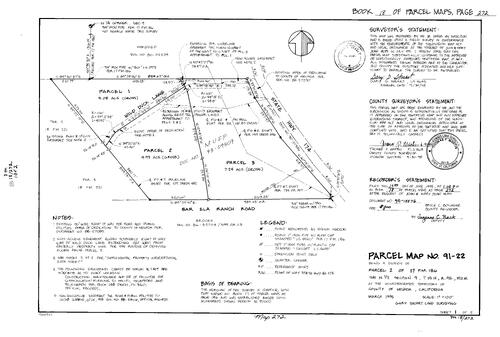 Click to see Parcel Map Book 18, pg. 272 (1995) of Nevada County Recorders Parcel Maps Book 18