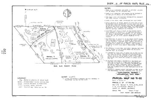 Click to see Parcel Map Book 18, pg. 272 (1995) of Nevada County Recorders Parcel Maps Book 18