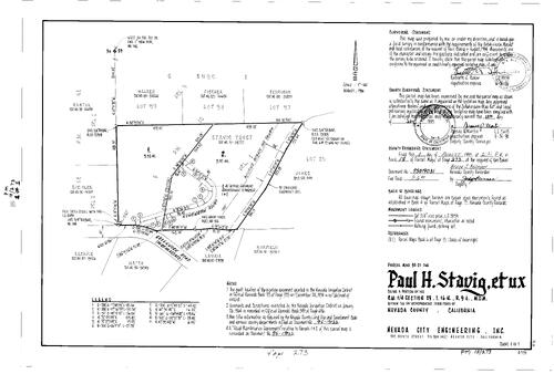 Click to see Parcel Map Book 18, pg. 273 (1995) of Nevada County Recorders Parcel Maps Book 18