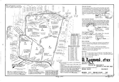 Click to see Parcel Map Book 18, pg. 274 (1995) of Nevada County Recorders Parcel Maps Book 18