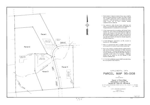 Click to see Parcel Map Book 18, pg. 277 (1995) of Nevada County Recorders Parcel Maps Book 18