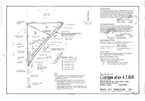 Click to see Parcel Map Book 18, pg. 278 (1995) of Nevada County Recorders Parcel Maps Book 18