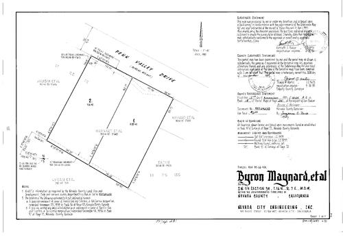 Click to see Parcel Map Book 18, pg. 281 (1995) of Nevada County Recorders Parcel Maps Book 18