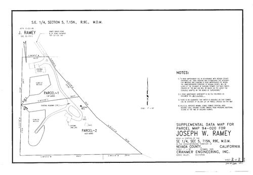 Click to see Parcel Map Book 18, pg. 284 (1995) of Nevada County Recorders Parcel Maps Book 18