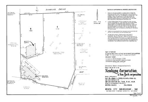 Click to see Parcel Map Book 18, pg. 286 (1996) of Nevada County Recorders Parcel Maps Book 18