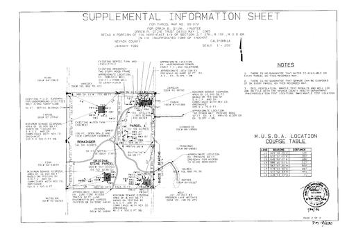 Click to see Parcel Map Book 18, pg. 290 (1996) of Nevada County Recorders Parcel Maps Book 18