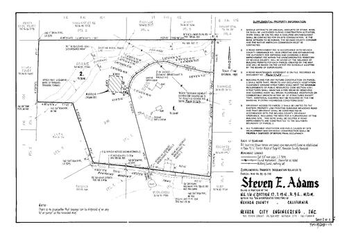 Click to see Parcel Map Book 18, pg. 293 (1996) of Nevada County Recorders Parcel Maps Book 18