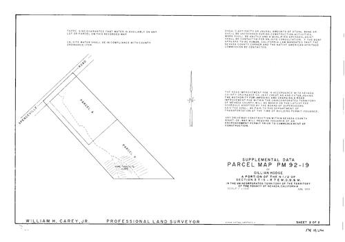 Click to see Parcel Map Book 18, pg. 294 (1996) of Nevada County Recorders Parcel Maps Book 18