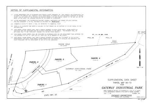 Click to see Parcel Map Book 18, pg. 299 (1996) of Nevada County Recorders Parcel Maps Book 18