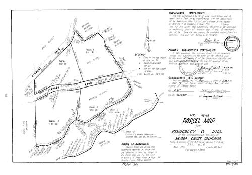 Click to see Parcel Map Book 18, pg. 301 (1996) of Nevada County Recorders Parcel Maps Book 18