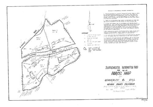 Click to see Parcel Map Book 18, pg. 301 (1996) of Nevada County Recorders Parcel Maps Book 18