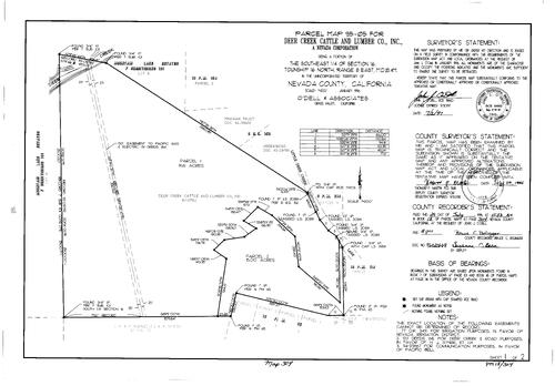 Click to see Parcel Map Book 18, pg. 304 (1996) of Nevada County Recorders Parcel Maps Book 18