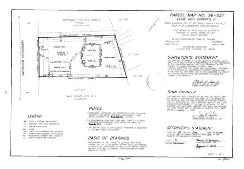 Click to see Parcel Map Book 18, pg. 305 (1996) of Nevada County Recorders Parcel Maps Book 18