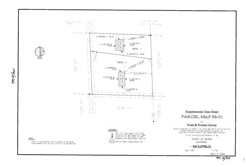 Click to see Parcel Map Book 18, pg. 307 (1996) of Nevada County Recorders Parcel Maps Book 18