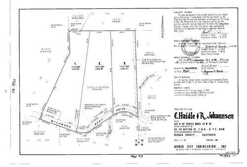 Click to see Parcel Map Book 18, pg. 313 (1996) of Nevada County Recorders Parcel Maps Book 18