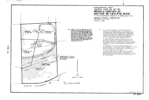 Click to see Parcel Map Book 18, pg. 317 (1996) of Nevada County Recorders Parcel Maps Book 18