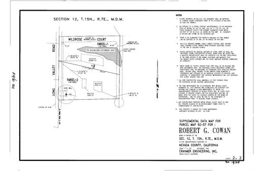 Click to see Parcel Map Book 18, pg. 318 (1996) of Nevada County Recorders Parcel Maps Book 18