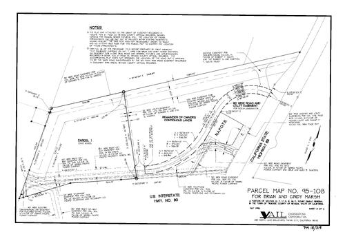 Click to see Parcel Map Book 18, pg. 319 (1997) of Nevada County Recorders Parcel Maps Book 18