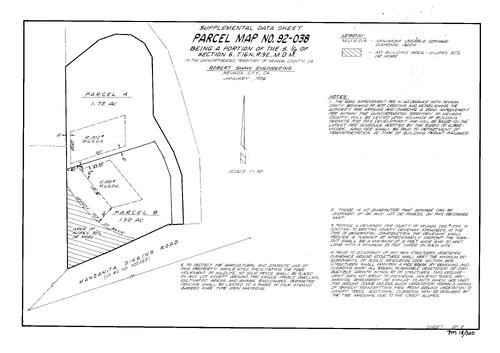 Click to see Parcel Map Book 18, pg. 320 (1997) of Nevada County Recorders Parcel Maps Book 18