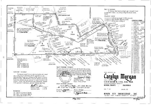 Click to see Parcel Map Book 18, pg. 321 (1997) of Nevada County Recorders Parcel Maps Book 18