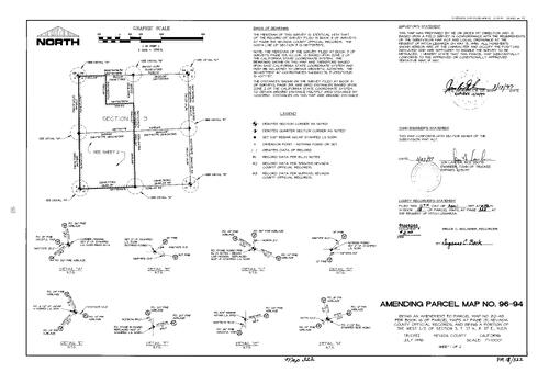 Click to see Parcel Map Book 18, pg. 322 (1997) of Nevada County Recorders Parcel Maps Book 18