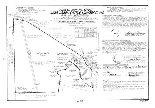 Click to see Parcel Map Book 18, pg. 329 (1997) of Nevada County Recorders Parcel Maps Book 18