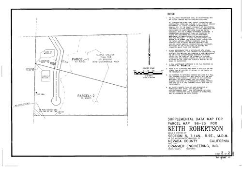 Click to see Parcel Map Book 18, pg. 335 (1997) of Nevada County Recorders Parcel Maps Book 18