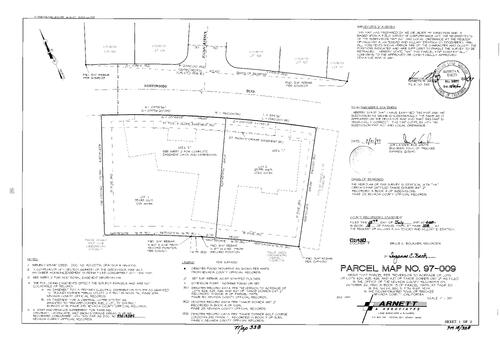 Click to see Parcel Map Book 18, pg. 338 (1997) of Nevada County Recorders Parcel Maps Book 18