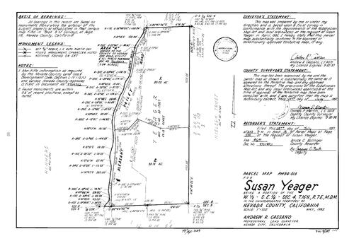 Click to see Parcel Map Book 18, pg. 339 (1997) of Nevada County Recorders Parcel Maps Book 18