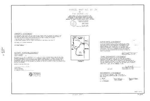 Click to see Parcel Map Book 18, pg. 341 (1997) of Nevada County Recorders Parcel Maps Book 18
