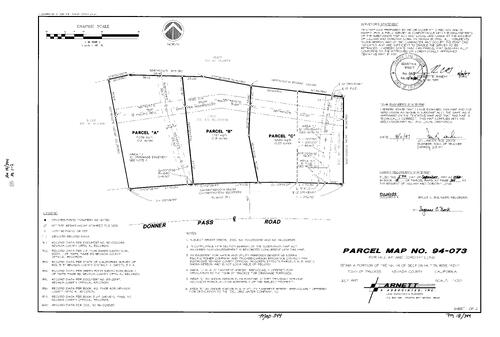 Click to see Parcel Map Book 18, pg. 344 (1997) of Nevada County Recorders Parcel Maps Book 18