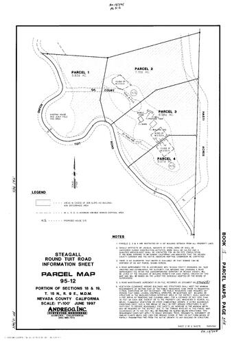 Click to see Parcel Map Book 18, pg. 345 (1997) of Nevada County Recorders Parcel Maps Book 18