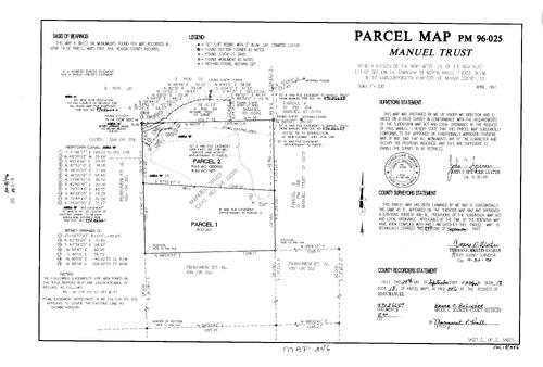 Click to see Parcel Map Book 18, pg. 346 (1997) of Nevada County Recorders Parcel Maps Book 18