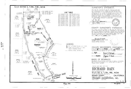 Click to see Parcel Map Book 18, pg. 348 (1997) of Nevada County Recorders Parcel Maps Book 18