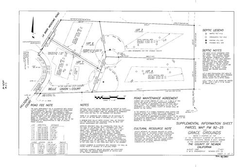 Click to see Parcel Map Book 18, pg. 350 (1997) of Nevada County Recorders Parcel Maps Book 18