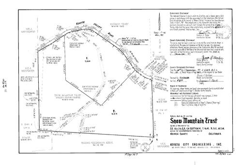 Click to see Parcel Map Book 18, pg. 357 (1997) of Nevada County Recorders Parcel Maps Book 18