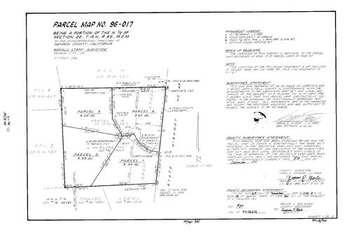 Click to see Parcel Map Book 18, pg. 361 (1997) of Nevada County Recorders Parcel Maps Book 18