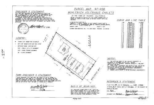 Click to see Parcel Map Book 18, pg. 363 (1998) of Nevada County Recorders Parcel Maps Book 18