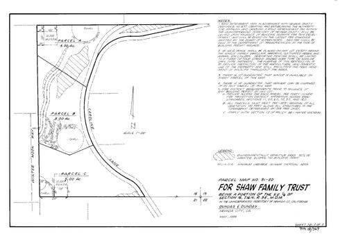 Click to see Parcel Map Book 18, pg. 367 (1998) of Nevada County Recorders Parcel Maps Book 18