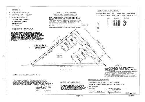 Click to see Parcel Map Book 18, pg. 371 (1998) of Nevada County Recorders Parcel Maps Book 18