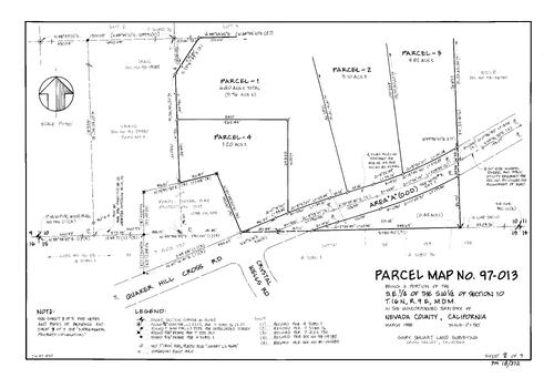 Click to see Parcel Map Book 18, pg. 372 (1998) of Nevada County Recorders Parcel Maps Book 18