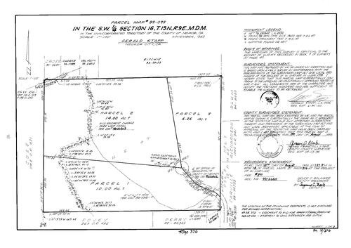 Click to see Parcel Map Book 18, pg. 376 (1998) of Nevada County Recorders Parcel Maps Book 18