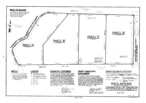 Click to see Parcel Map Book 18, pg. 377 (1998) of Nevada County Recorders Parcel Maps Book 18