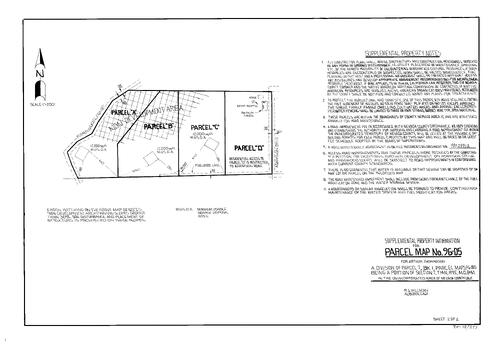 Click to see Parcel Map Book 18, pg. 377 (1998) of Nevada County Recorders Parcel Maps Book 18
