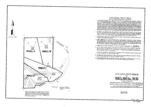 Click to see Parcel Map Book 18, pg. 381 (1998) of Nevada County Recorders Parcel Maps Book 18