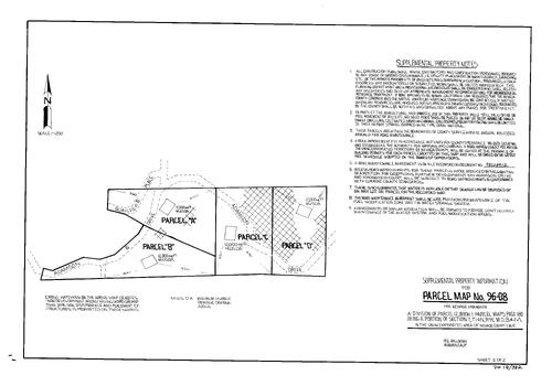 Click to see Parcel Map Book 18, pg. 382 (1998) of Nevada County Recorders Parcel Maps Book 18